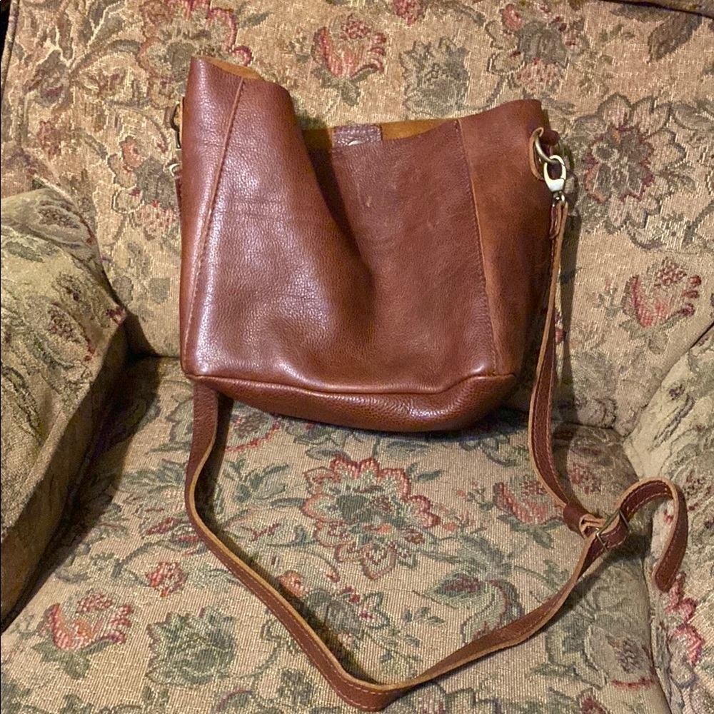 Portland Leather Rich Brown Shoulder Bag